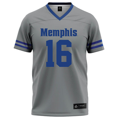 Memphis - NCAA Football : Chris Stokes - Grey Football Jersey-0