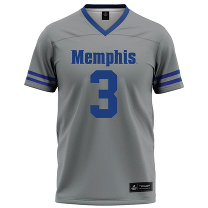 Memphis - NCAA Football : Air Noland - Grey Football Jersey-0