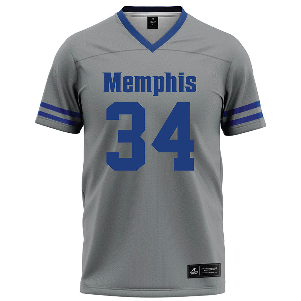 Memphis - NCAA Football : Kadan Spratling - Grey Football Jersey-0