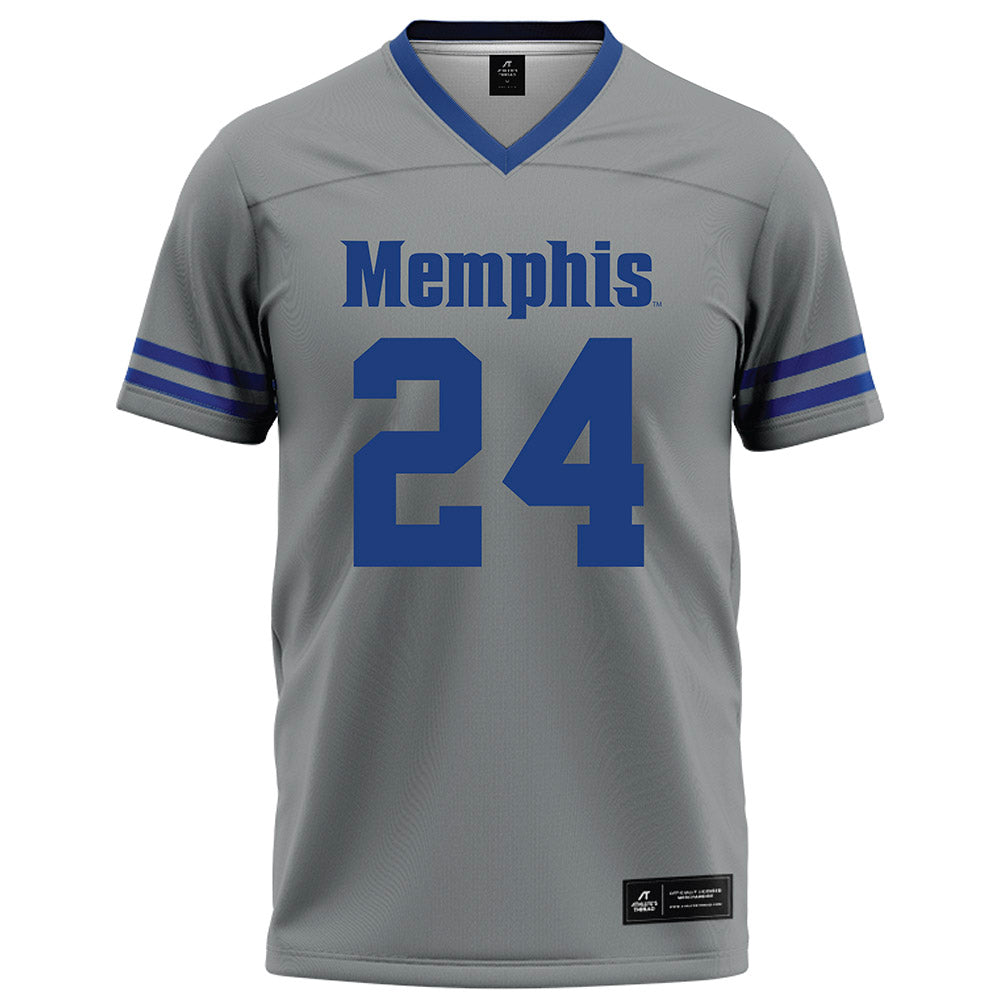 Memphis - NCAA Football : Nick Burden - Grey Football Jersey-0