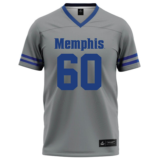 Memphis - NCAA Football : Austin Gentle - Grey Football Jersey-0