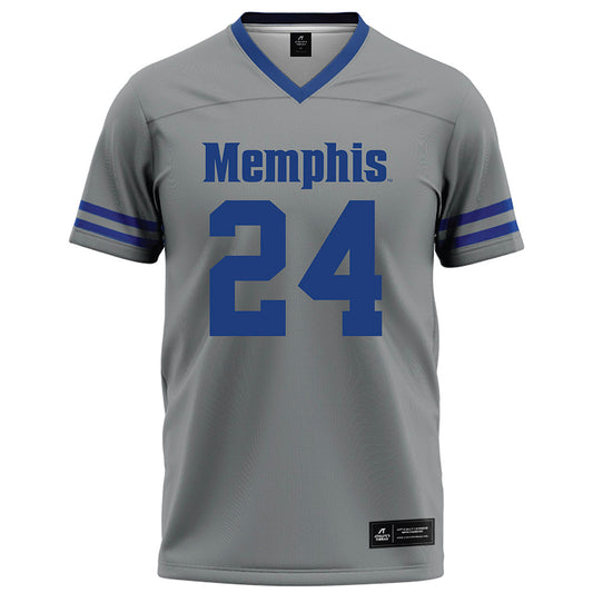 Memphis - NCAA Football : Nick Burden - Grey Football Jersey-0