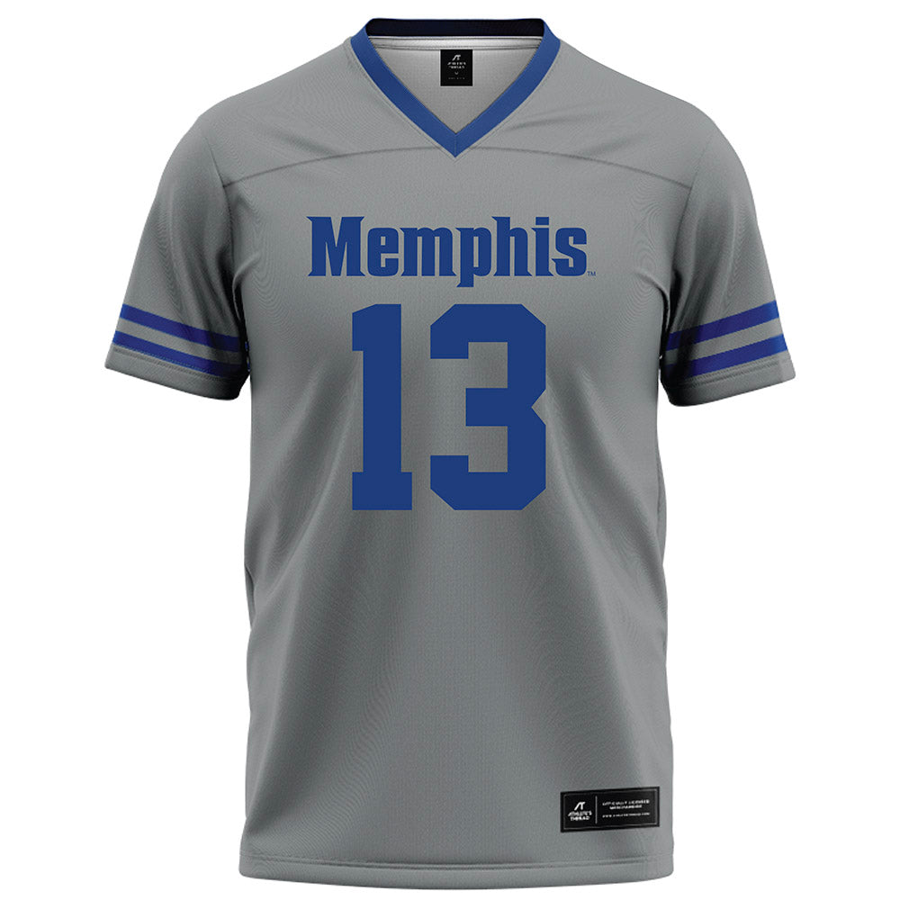 Memphis - NCAA Football : Jemyri Davis - Grey Football Jersey-0