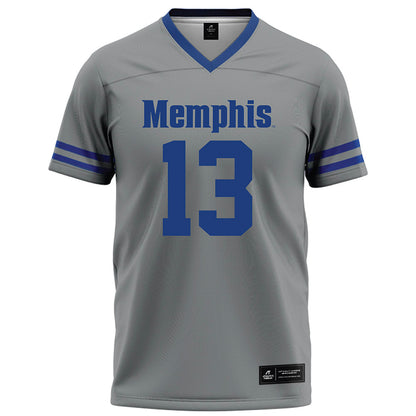 Memphis - NCAA Football : Jemyri Davis - Grey Football Jersey-0