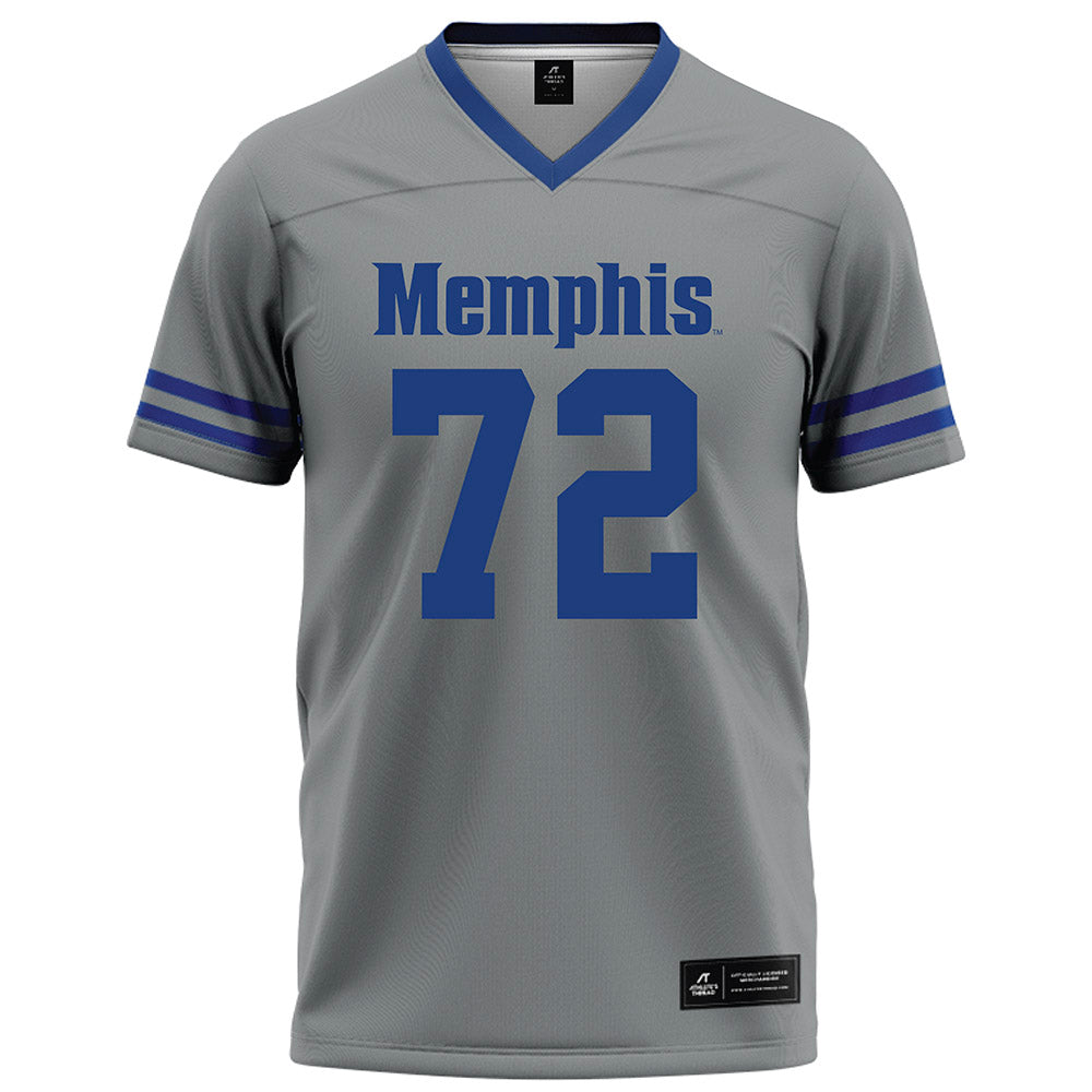 Memphis - NCAA Football : Eddie Alford - Grey Football Jersey-0