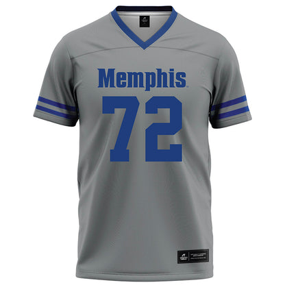 Memphis - NCAA Football : Eddie Alford - Grey Football Jersey-0