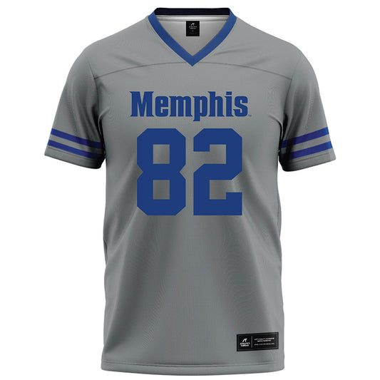 Memphis - NCAA Football : Justice Spann - Grey Football Jersey-0