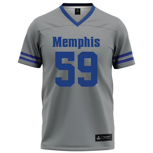 Memphis - NCAA Football : Aaron Karas - Grey Football Jersey-0