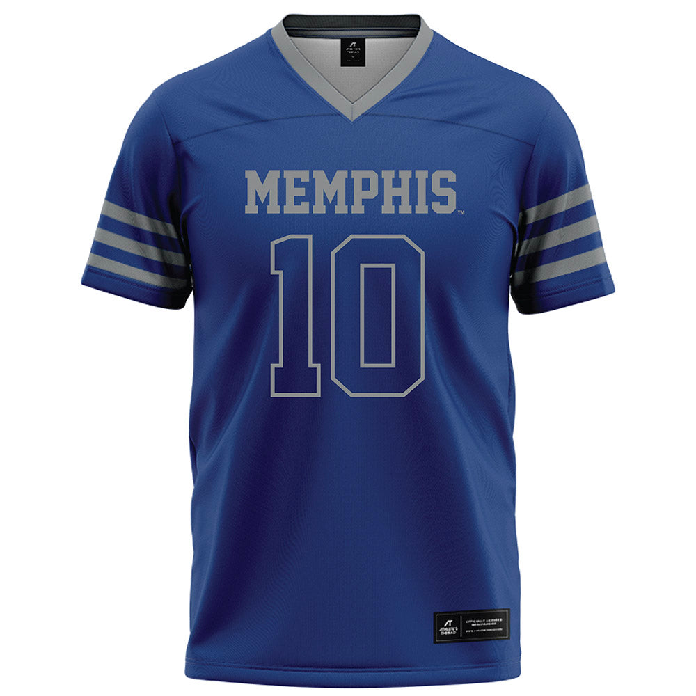 Memphis - NCAA Football : Justin Wallace - Dark Blue Football Jersey-0