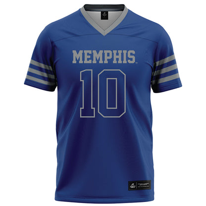 Memphis - NCAA Football : Justin Wallace - Dark Blue Football Jersey-0