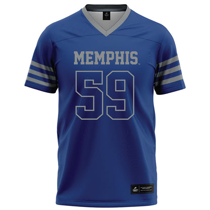 Memphis - NCAA Football : Aaron Karas - Dark Blue Football Jersey-0