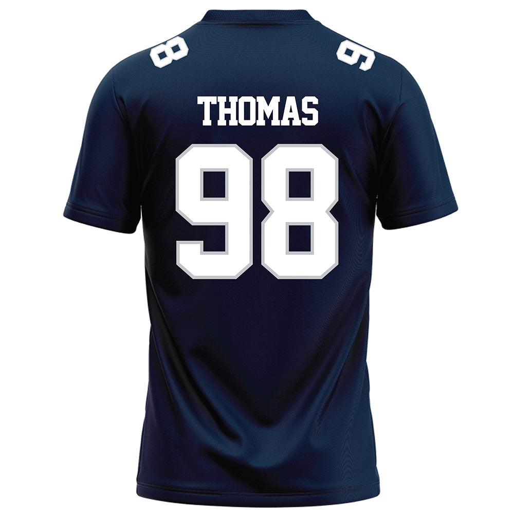 Samford - NCAA Football : Dezmon Thomas - Navy Football Jersey-1