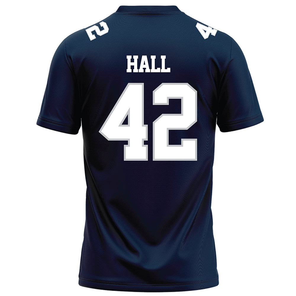 Samford - NCAA Football : Quinten Hall - Navy Football Jersey-1
