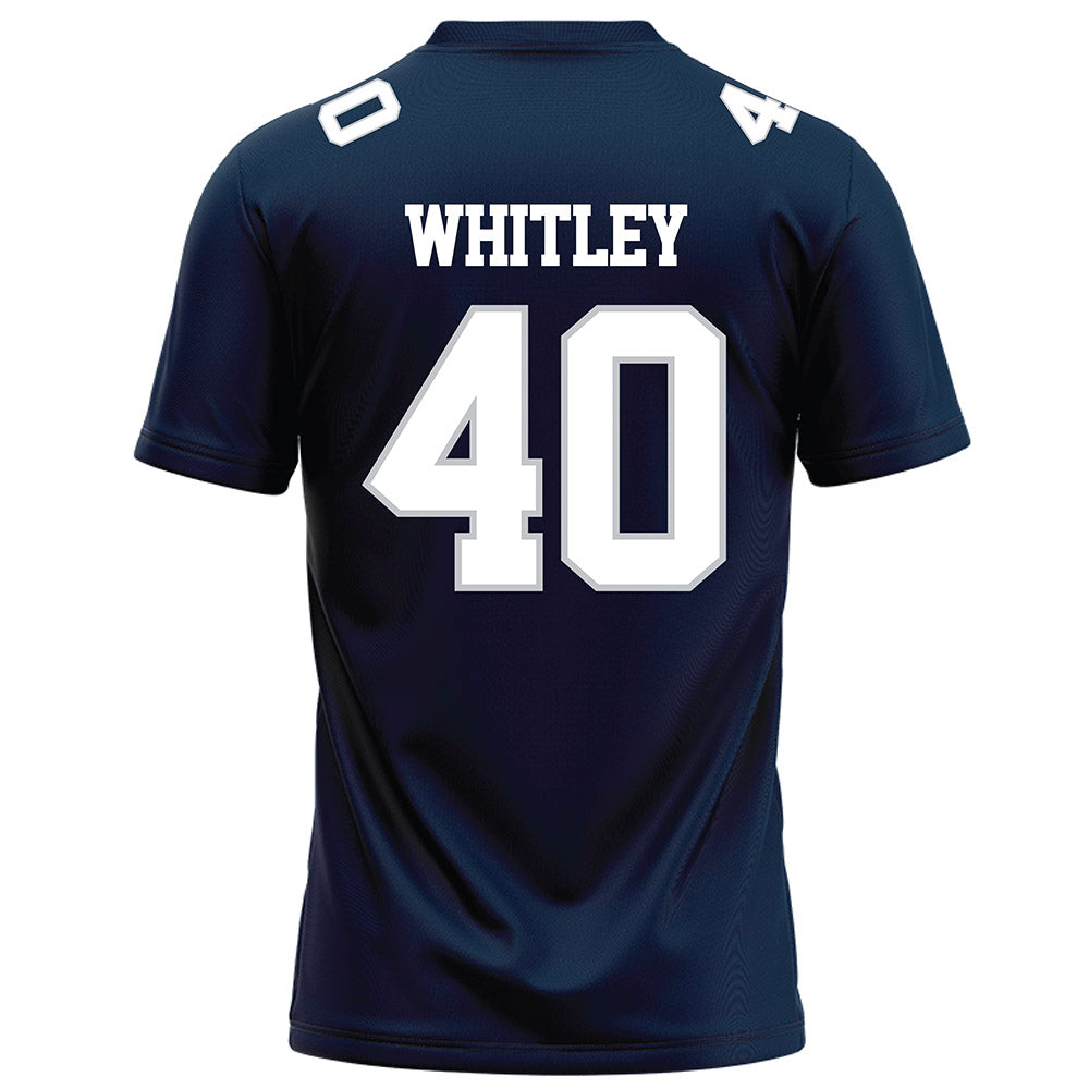 Samford - NCAA Football : Jordan Whitley - Navy Football Jersey-1