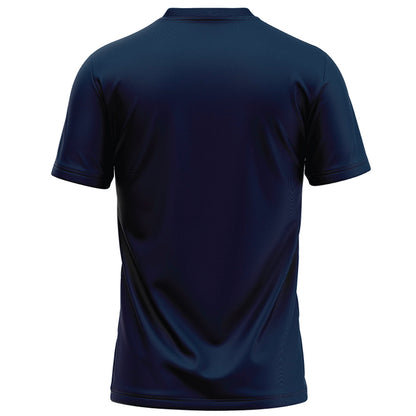 Samford - NCAA Football : - Navy Football Jersey-1