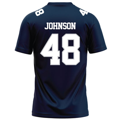Samford - NCAA Football : Jacob Johnson - Navy Football Jersey-1