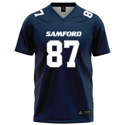 Samford - NCAA Football : Brice Whitley - Navy Football Jersey-0
