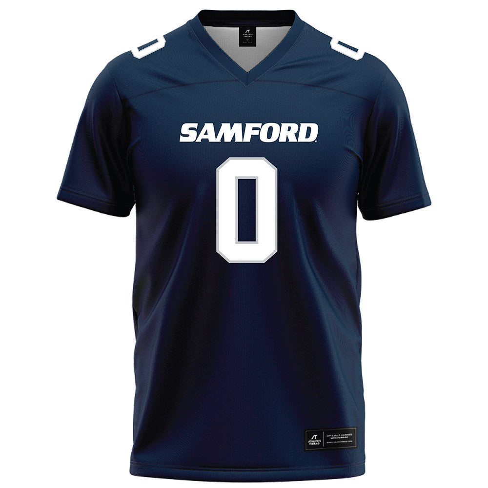 Samford - NCAA Football : Key Corbin - Navy Football Jersey-0