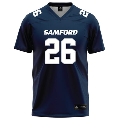 Samford - NCAA Football : Jake Garner - Navy Football Jersey-0