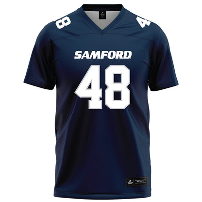 Samford - NCAA Football : Jacob Johnson - Navy Football Jersey-0