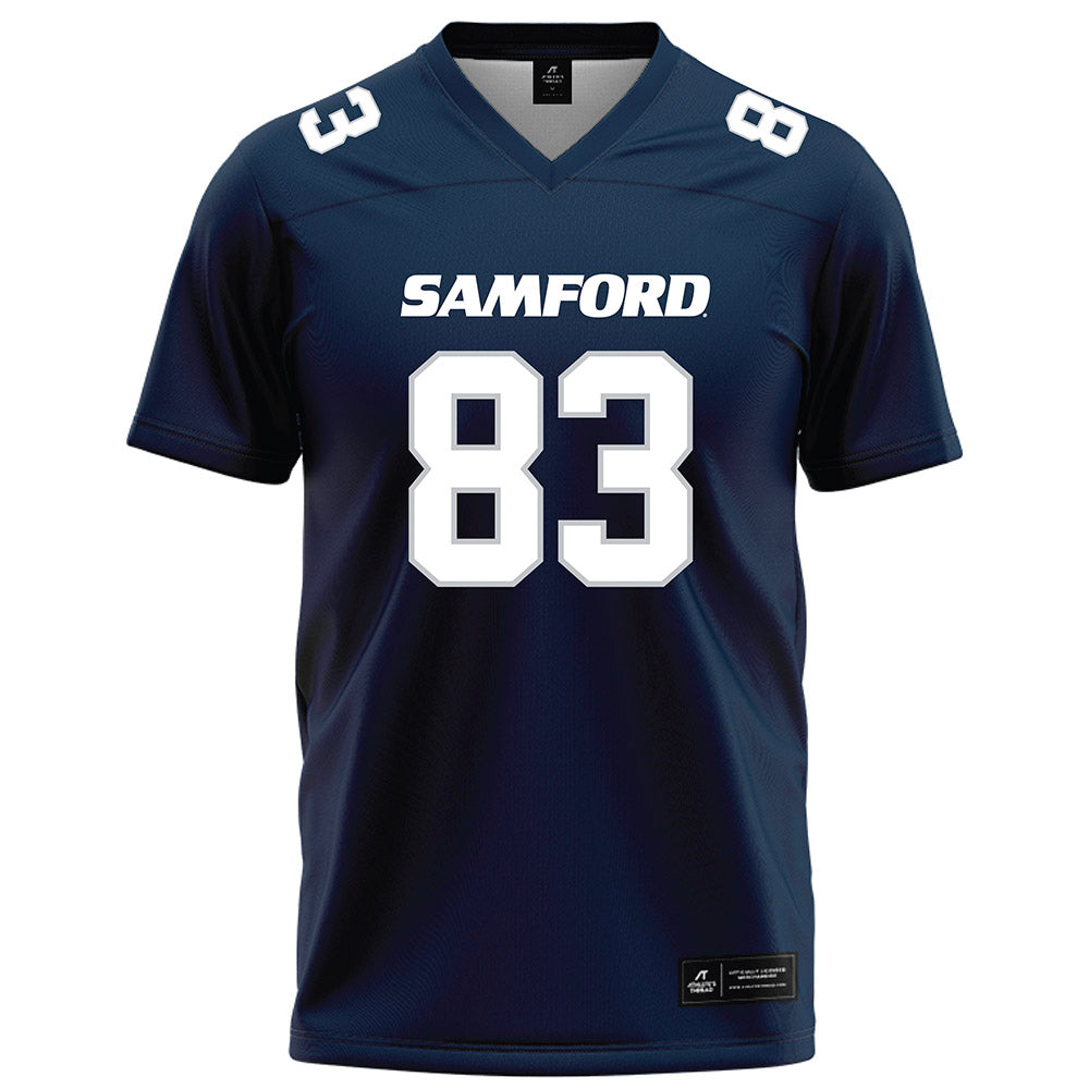 Samford - NCAA Football : Hudson Krauklis - Navy Football Jersey-0