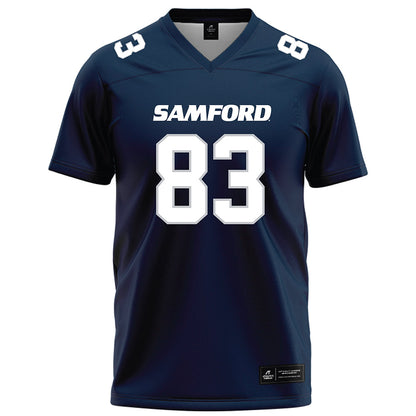 Samford - NCAA Football : Hudson Krauklis - Navy Football Jersey-0