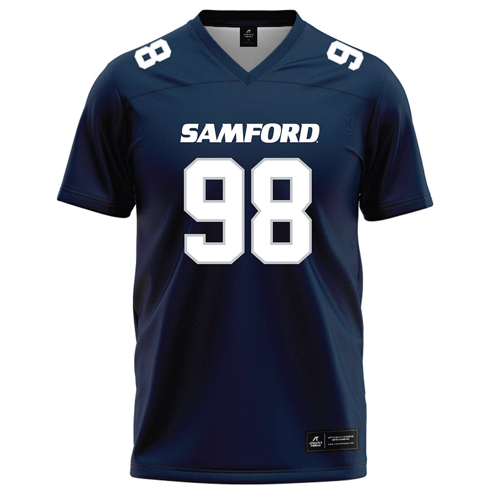 Samford - NCAA Football : Dezmon Thomas - Navy Football Jersey-0