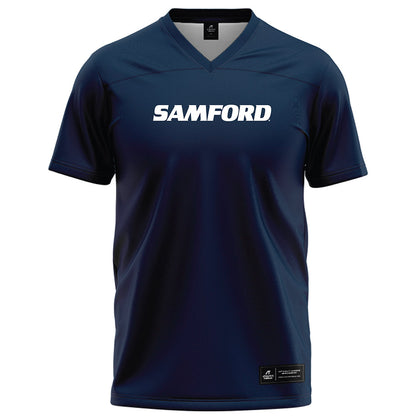 Samford - NCAA Football : - Navy Football Jersey-0