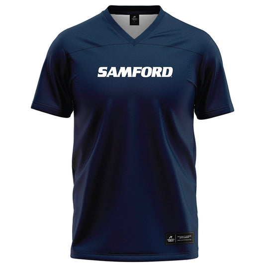 Samford - NCAA Football : - Navy Football Jersey-0