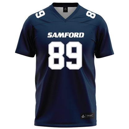 Samford - NCAA Football : Landon Beck - Navy Football Jersey-0