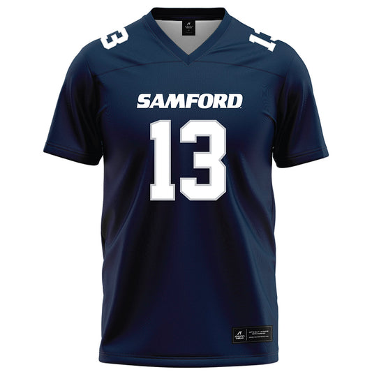 Samford - NCAA Football : Cayden Aukerman - Navy Football Jersey-0