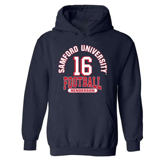 Samford - NCAA Football : Dylon Henderson - Classic Fashion Shersey Hooded Sweatshirt-0