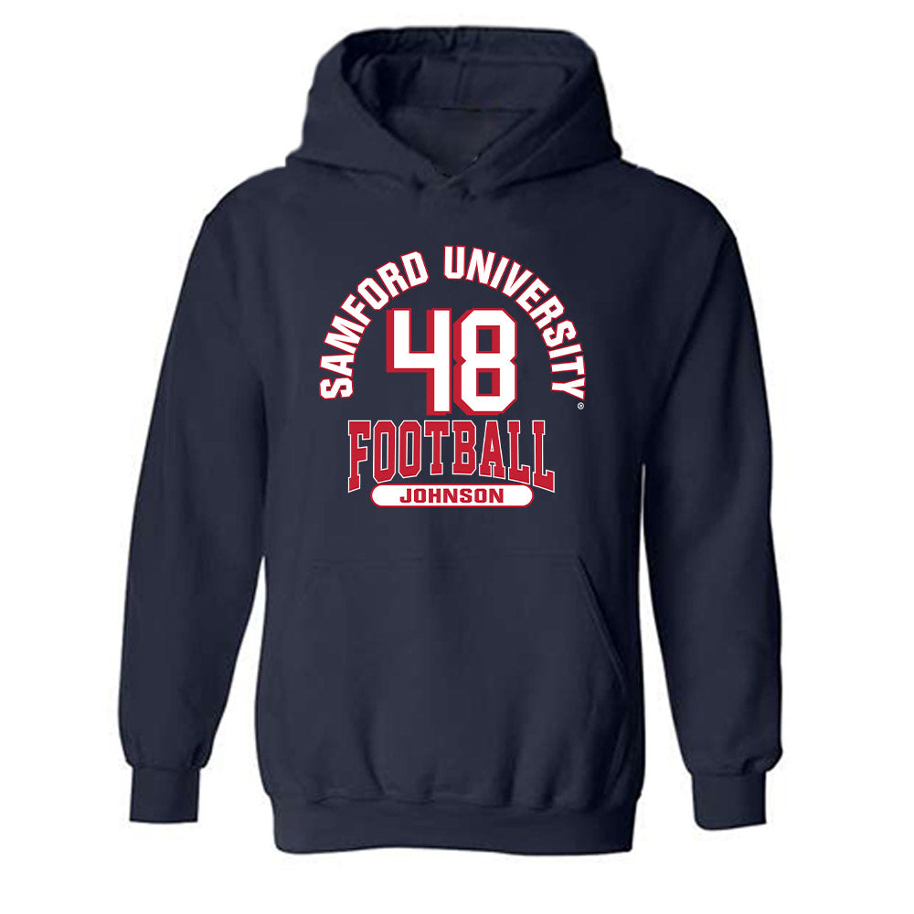 Samford - NCAA Football : Jacob Johnson - Classic Fashion Shersey Hooded Sweatshirt-0