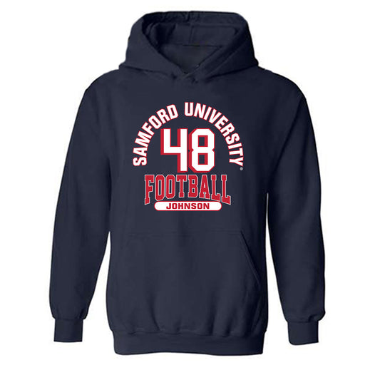 Samford - NCAA Football : Jacob Johnson - Classic Fashion Shersey Hooded Sweatshirt-0