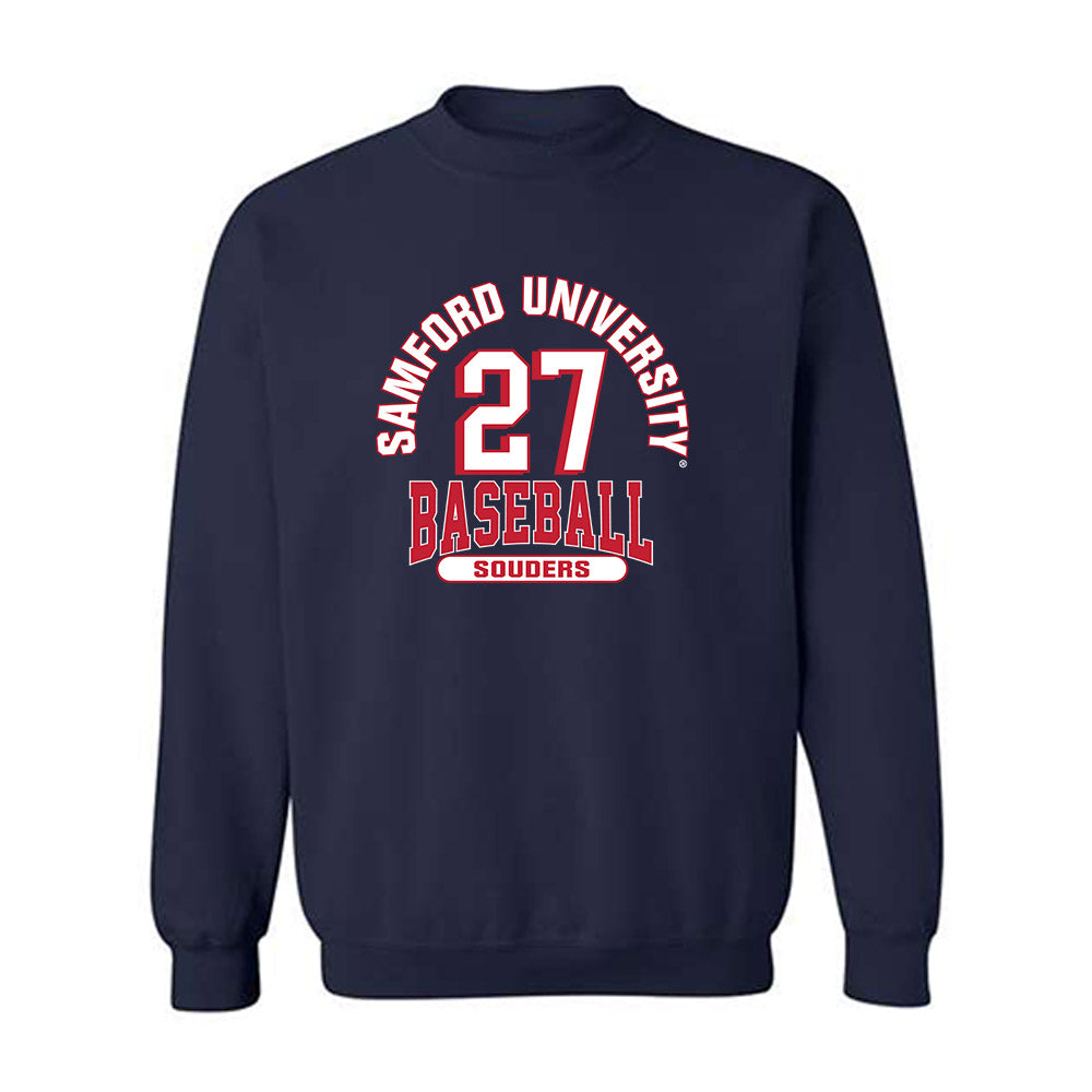 Samford - NCAA Baseball : Jake Souders - Classic Fashion Shersey Crewneck Sweatshirt-0