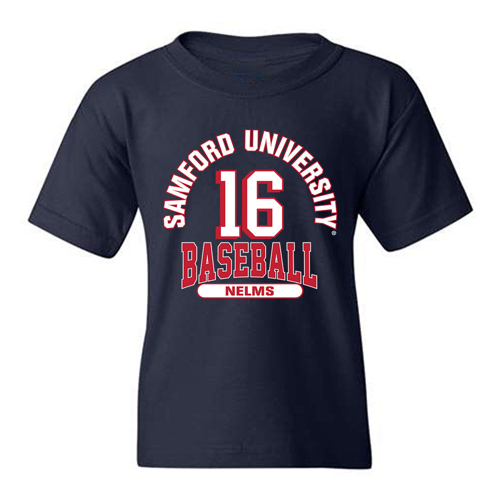 Samford - NCAA Baseball : Easton Nelms - Classic Fashion Shersey Youth T-Shirt-0
