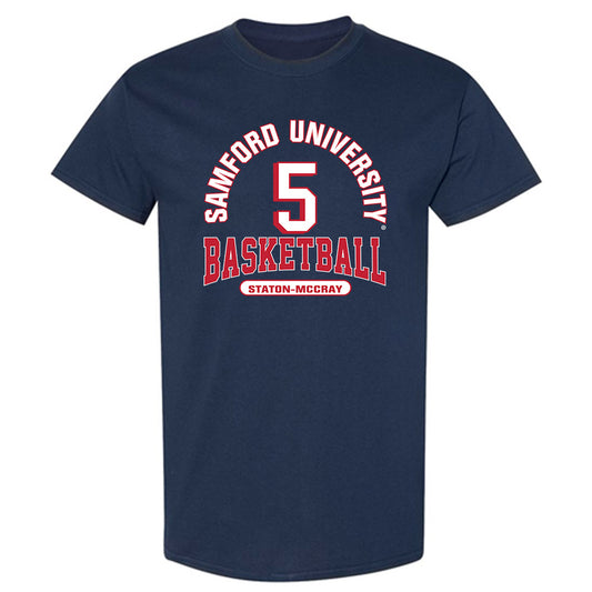 Samford - NCAA Men's Basketball : AJ Staton-McCray - Classic Fashion Shersey T-Shirt-0