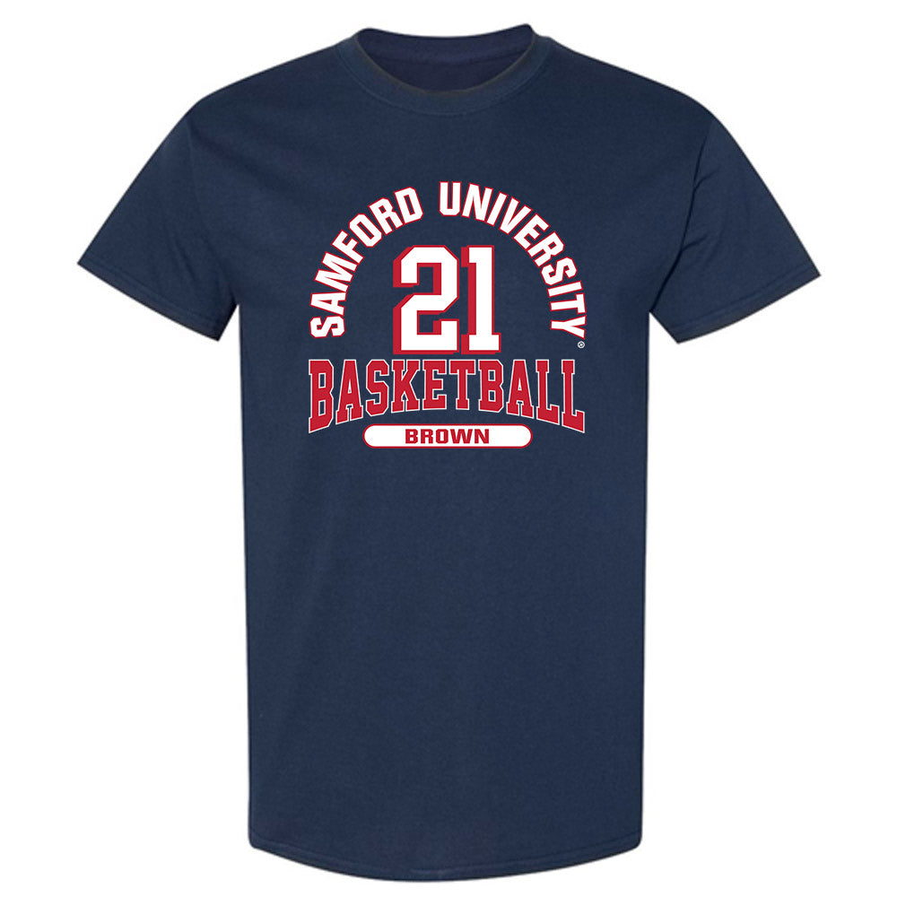 Samford - NCAA Men's Basketball : Corey Brown - Classic Fashion Shersey T-Shirt-0