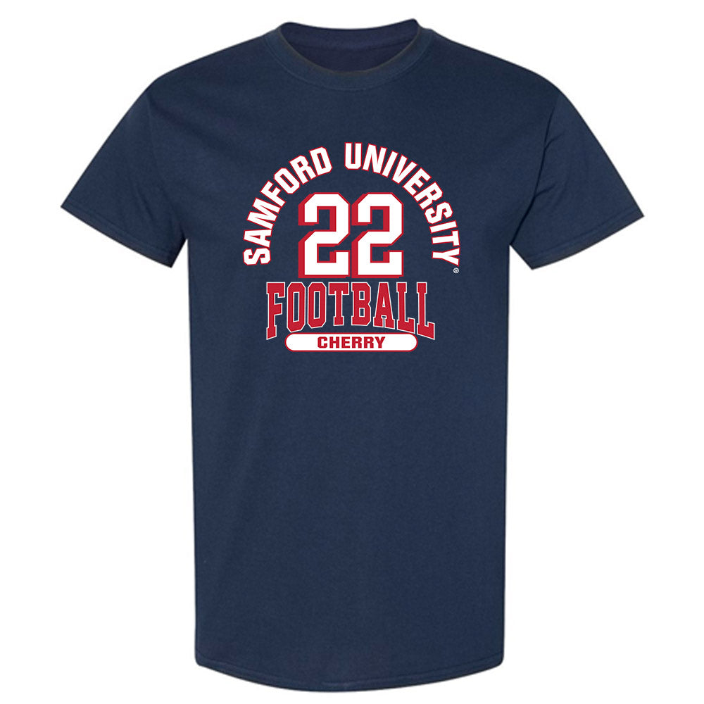 Samford - NCAA Football : Kenyon Cherry - Classic Fashion Shersey T-Shirt-0