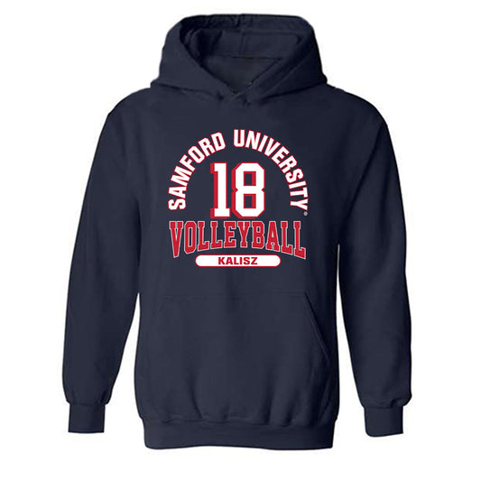 Samford - NCAA Women's Volleyball : Maggie Kalisz - Classic Fashion Shersey Hooded Sweatshirt-0