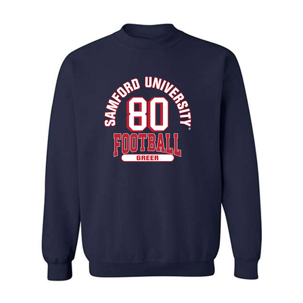 Samford - NCAA Football : Cooper Greer - Classic Fashion Shersey Crewneck Sweatshirt-0
