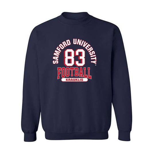 Samford - NCAA Football : Hudson Krauklis - Classic Fashion Shersey Crewneck Sweatshirt-0