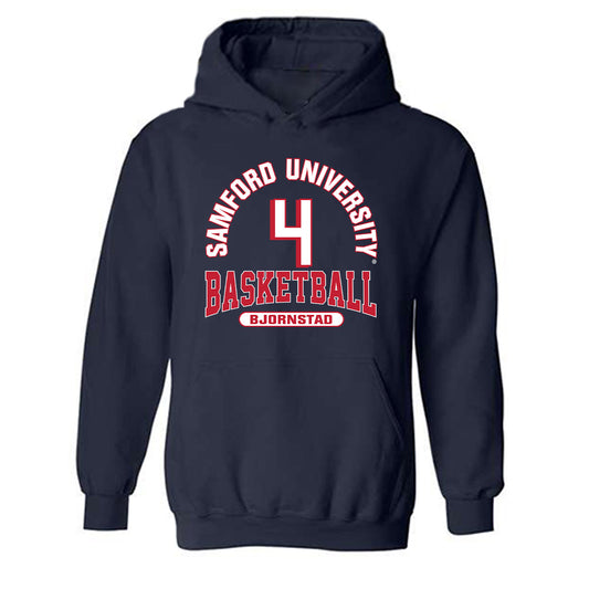 Samford - NCAA Men's Basketball : Judson Bjornstad - Classic Fashion Shersey Hooded Sweatshirt-0