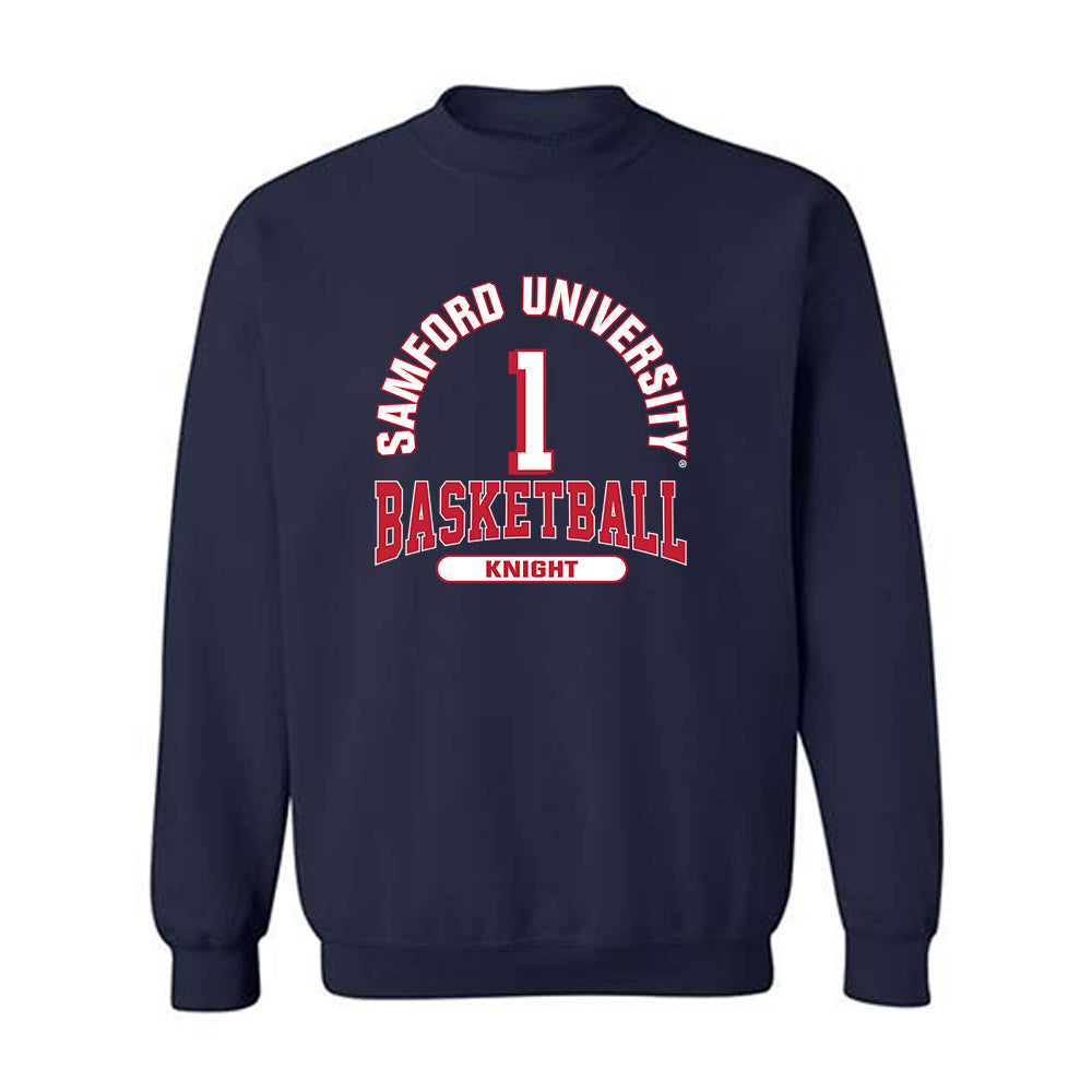 Samford - NCAA Women's Basketball : Jada Knight - Classic Fashion Shersey Crewneck Sweatshirt-0