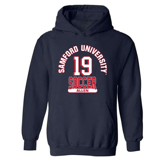 Samford - NCAA Women's Soccer : bekah allen - Classic Fashion Shersey Hooded Sweatshirt-0