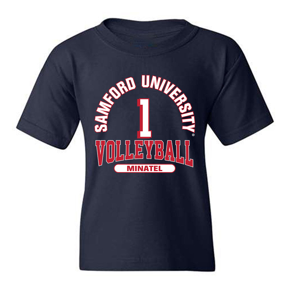 Samford - NCAA Women's Volleyball : Carly Minatel - Classic Fashion Shersey Youth T-Shirt-0