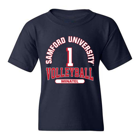 Samford - NCAA Women's Volleyball : Carly Minatel - Classic Fashion Shersey Youth T-Shirt-0