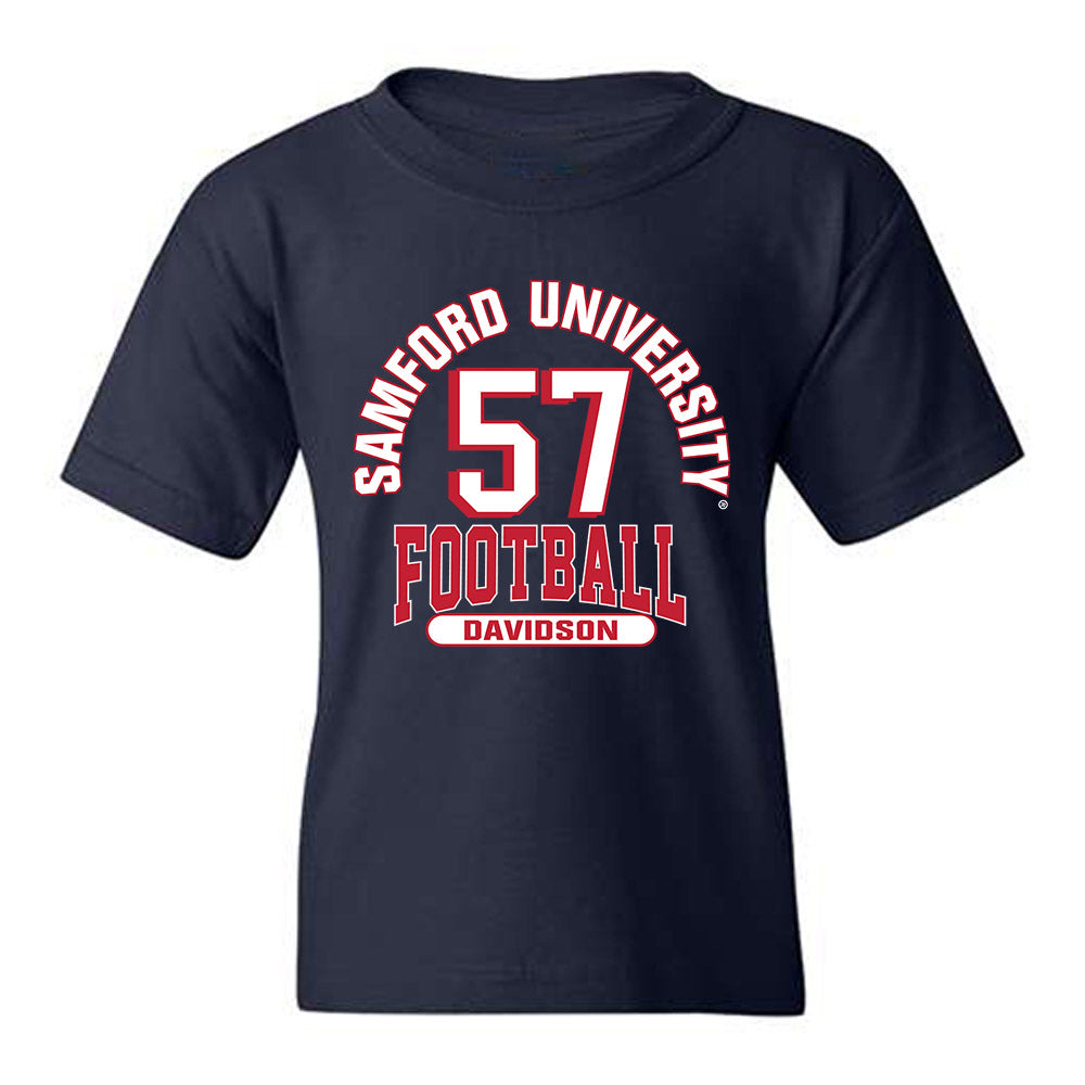 Samford - NCAA Football : Web Davidson - Classic Fashion Shersey Youth T-Shirt-0