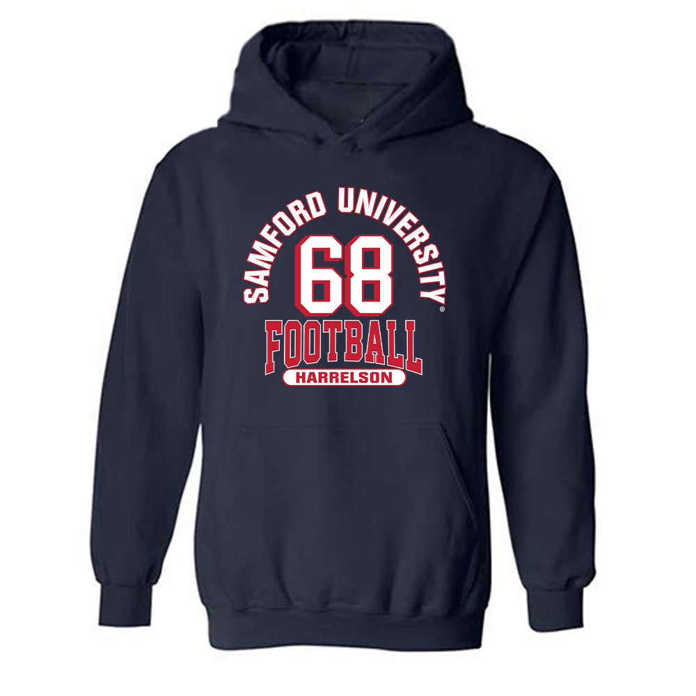 Samford - NCAA Football : Asher Harrelson - Classic Fashion Shersey Hooded Sweatshirt-0