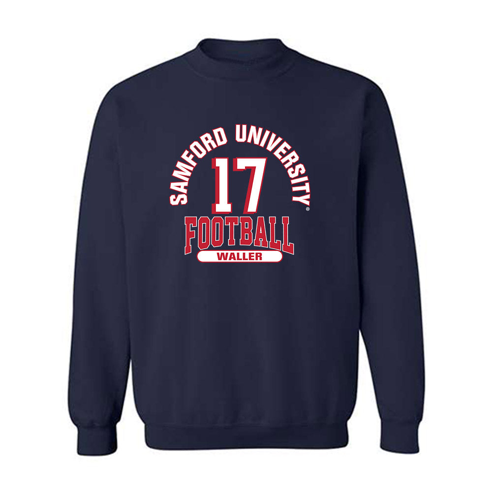 Samford - NCAA Football : Maddox Waller - Classic Fashion Shersey Crewneck Sweatshirt-0